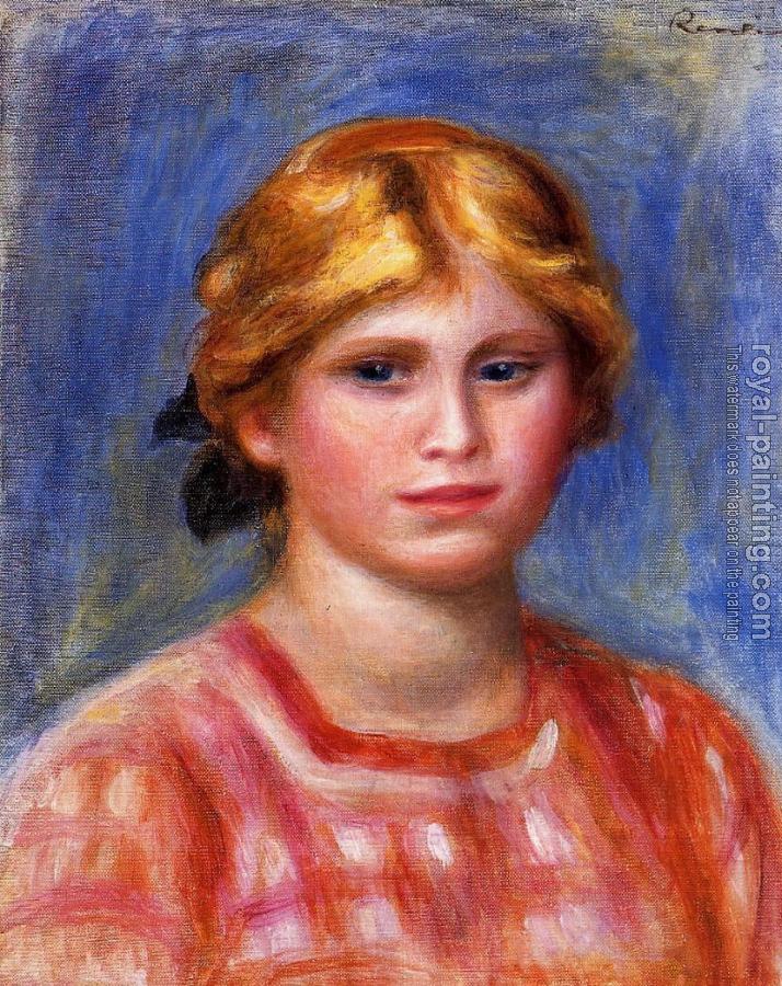 Pierre Auguste Renoir : Head of a Young Girl IV